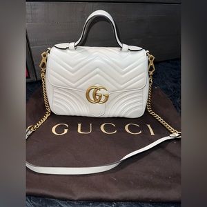 GG MARMONT SMALL TOP HANDLE BAG
